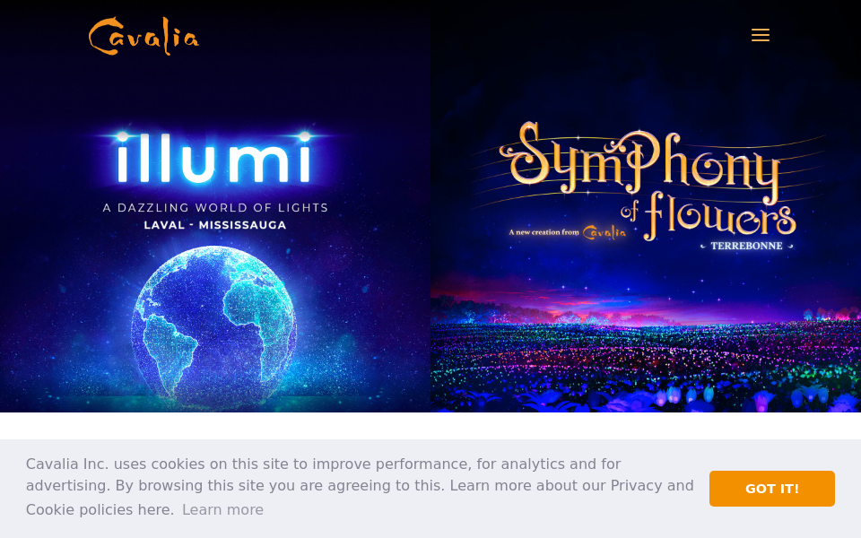 cavalia.com/ screen capture