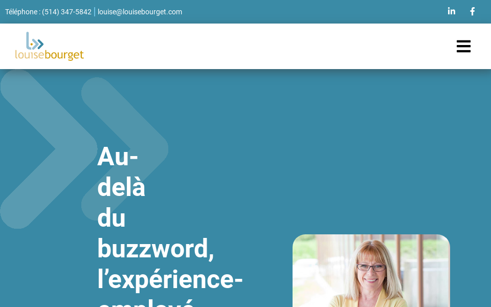www.louisebourget.com/ screen capture