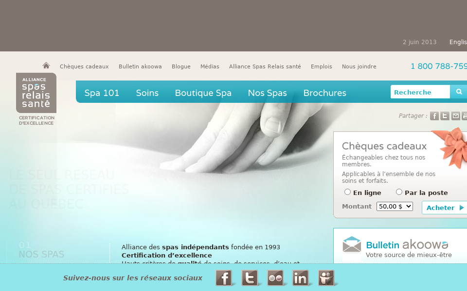 spasrelaissante.com/ screen capture