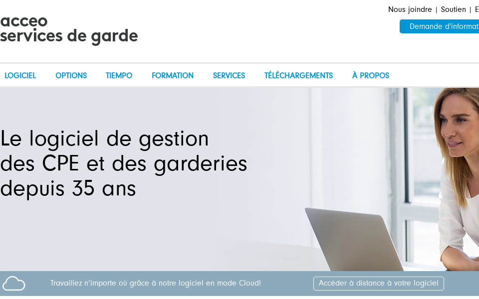 legestionnaire.acceo.com screen capture