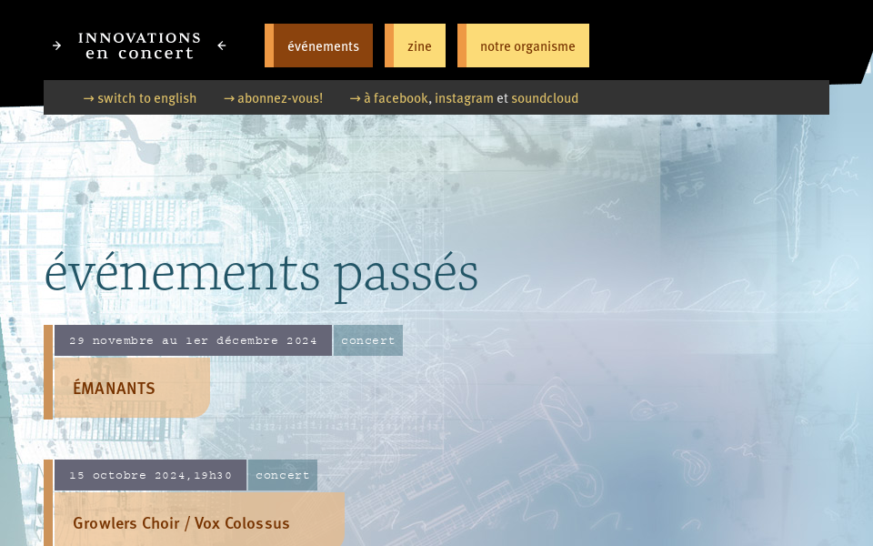 innovationsenconcert.ca/ screen capture