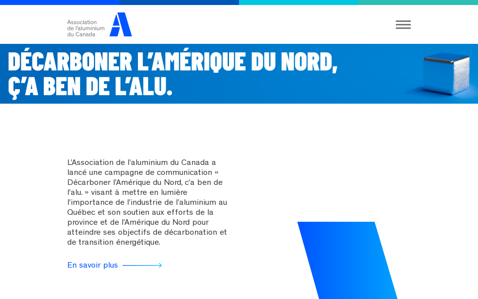 aluminium.ca/ screen capture