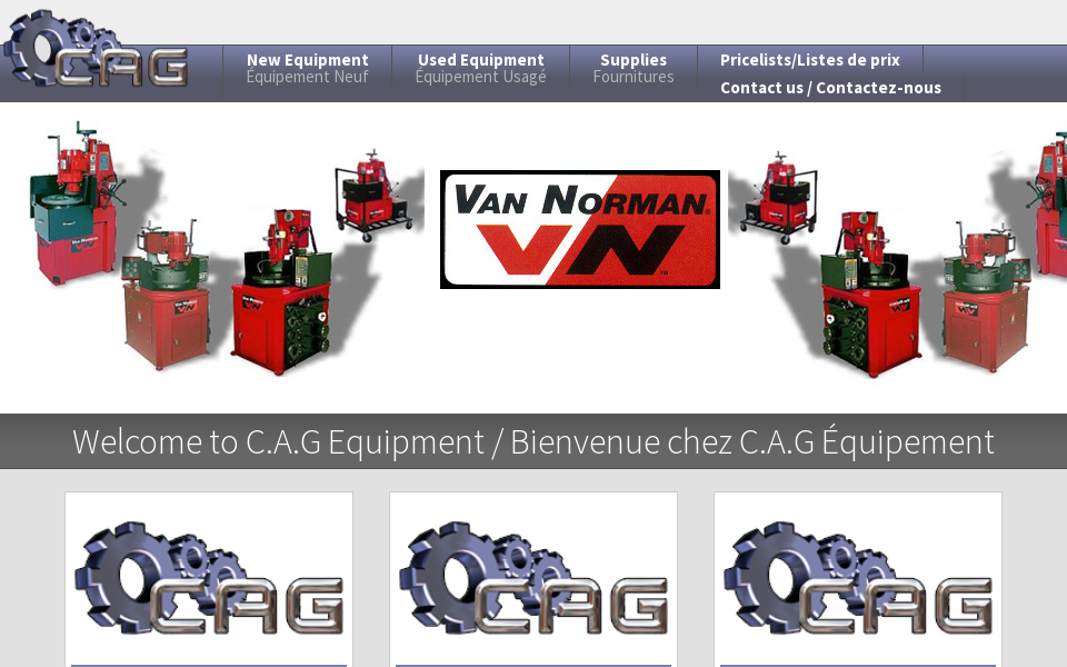 www.cagequip.qc.ca/ screen capture