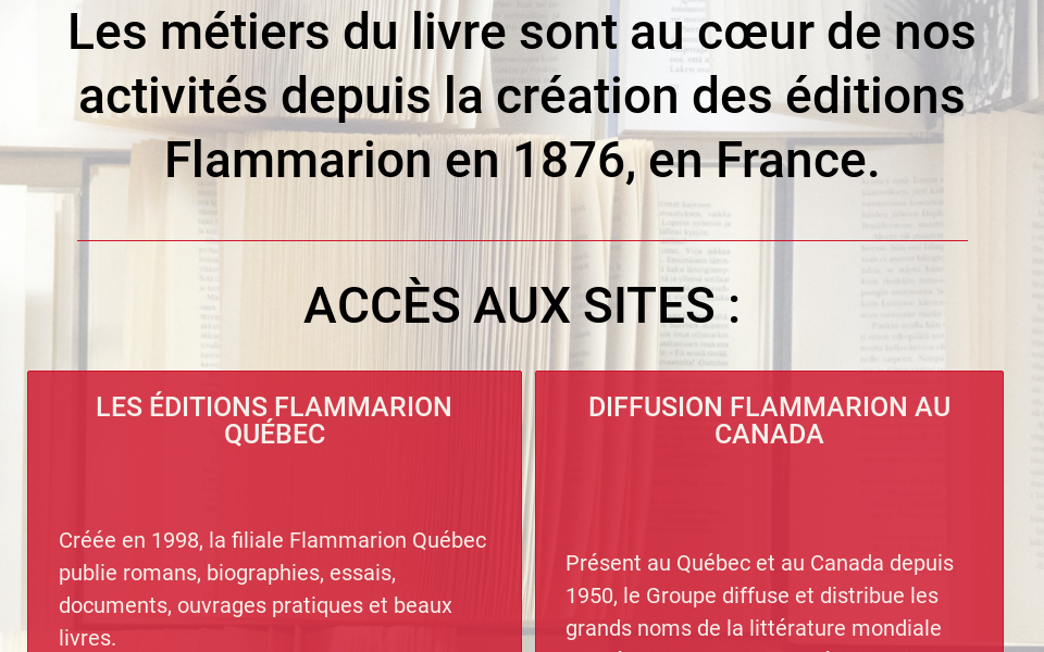 flammarion.qc.ca/ screen capture