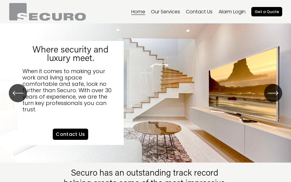 www.securo.com/ screen capture