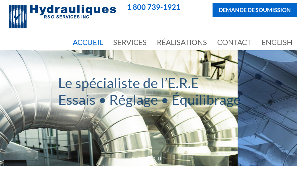 www.hydrauliques.ca/ screen capture