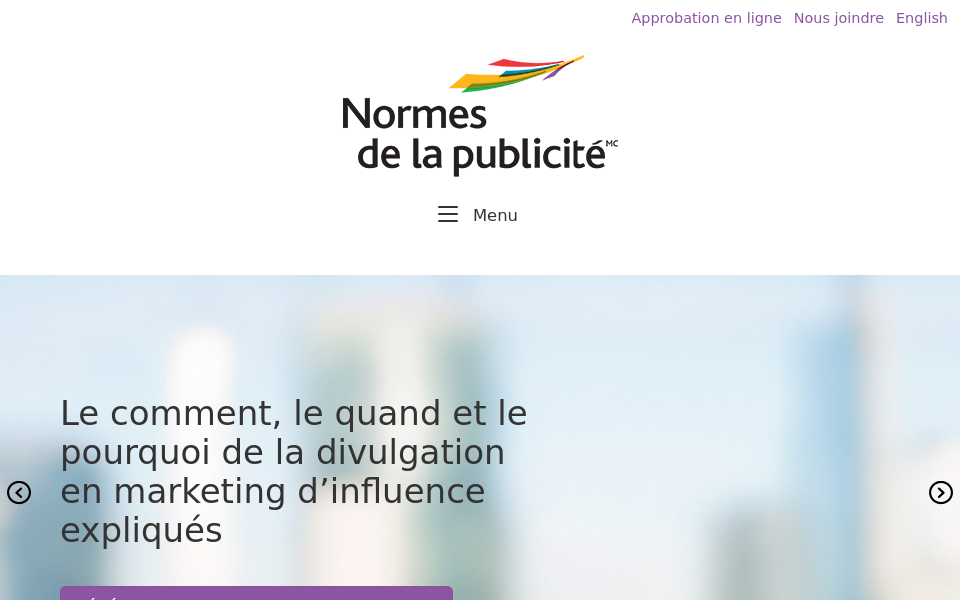 adstandards.ca/fr/accueil/ screen capture