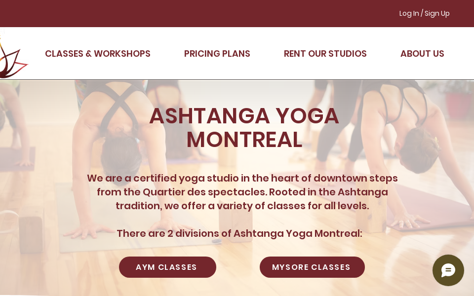 www.ashtangamontreal.com/ screen capture