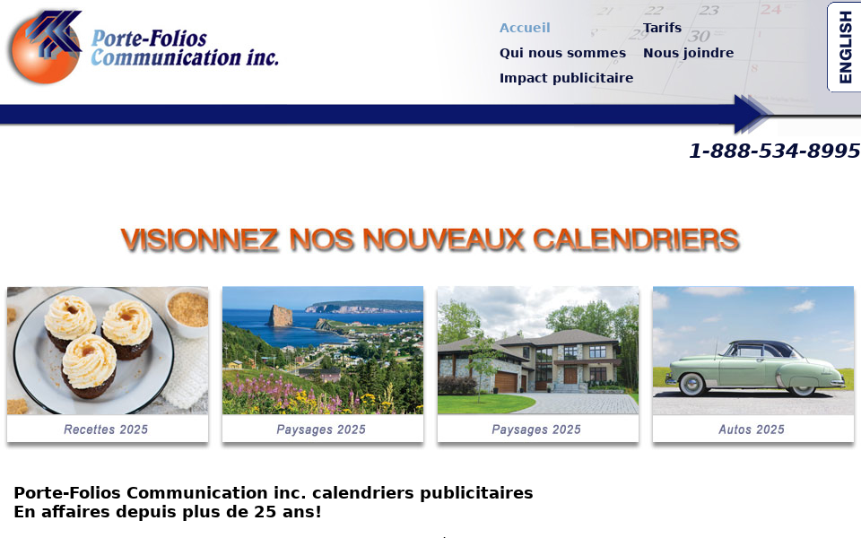 www.calendriers-pfc.ca/ screen capture