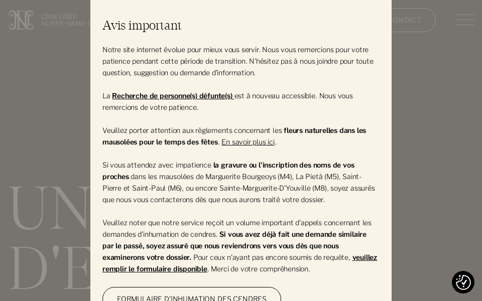 www.cimetierenotredamedesneiges.ca/ screen capture