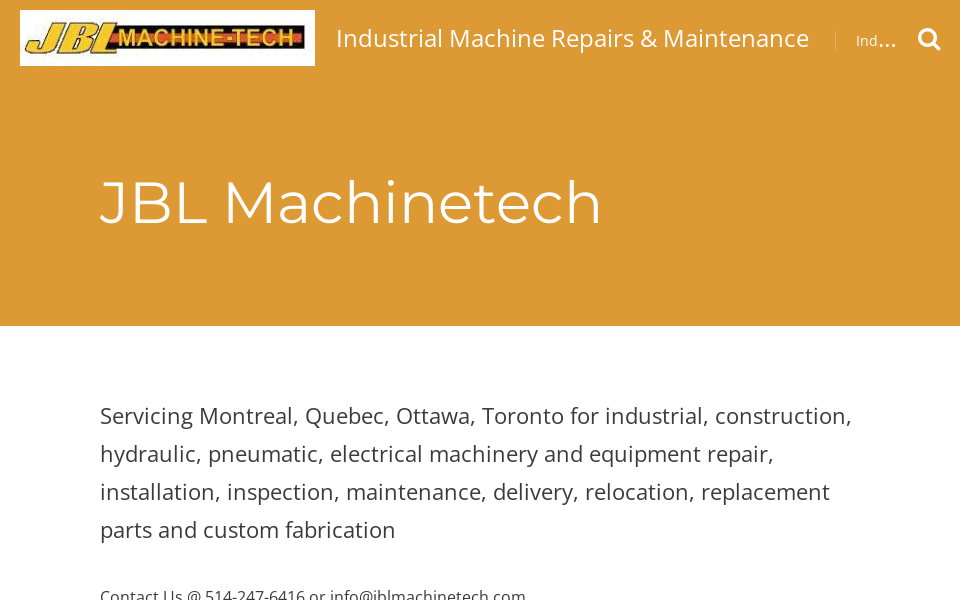 jblmachinetech.com/ screen capture
