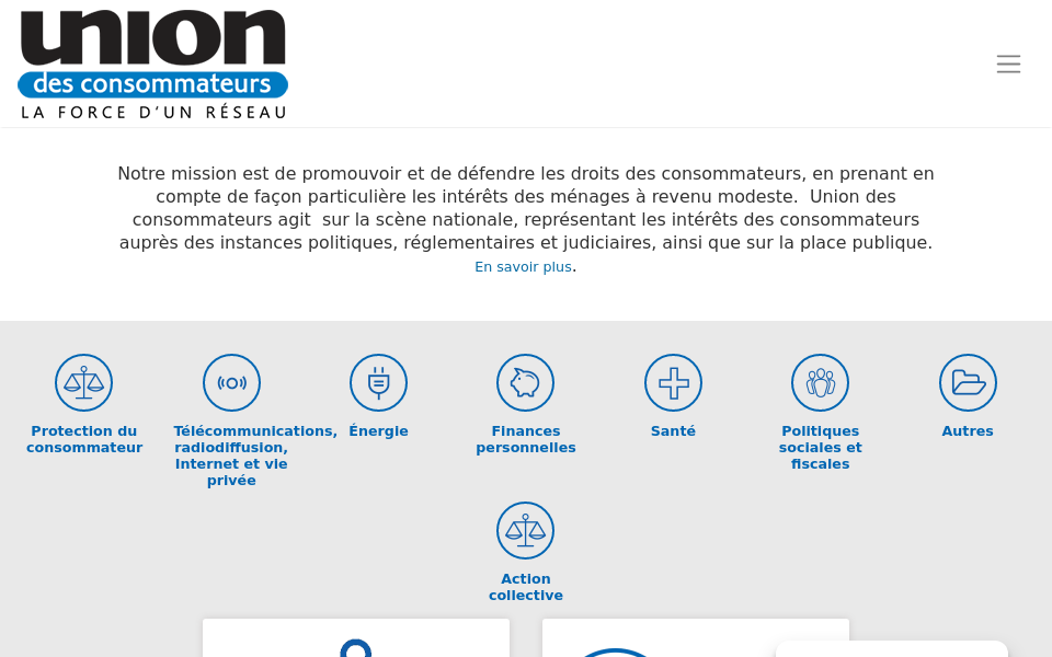 uniondesconsommateurs.ca/ screen capture