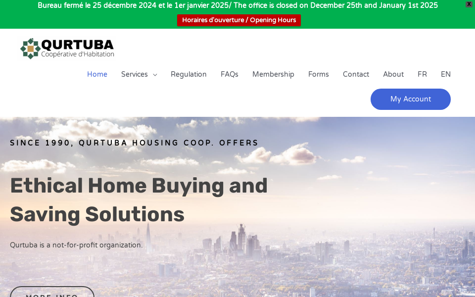 qurtuba.ca/ screen capture