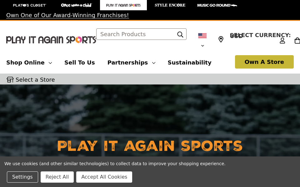 www.playitagainsports.com/ screen capture