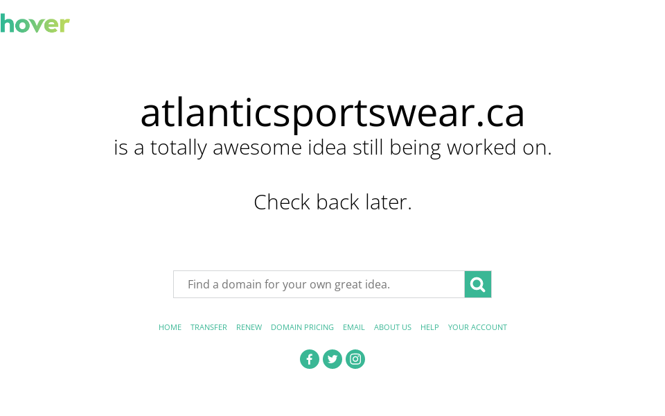 www.atlanticsportswear.ca/ screen capture