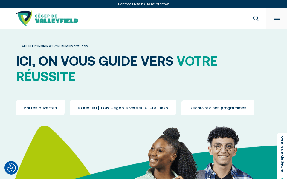 www.cegepvalleyfield.ca/ screen capture