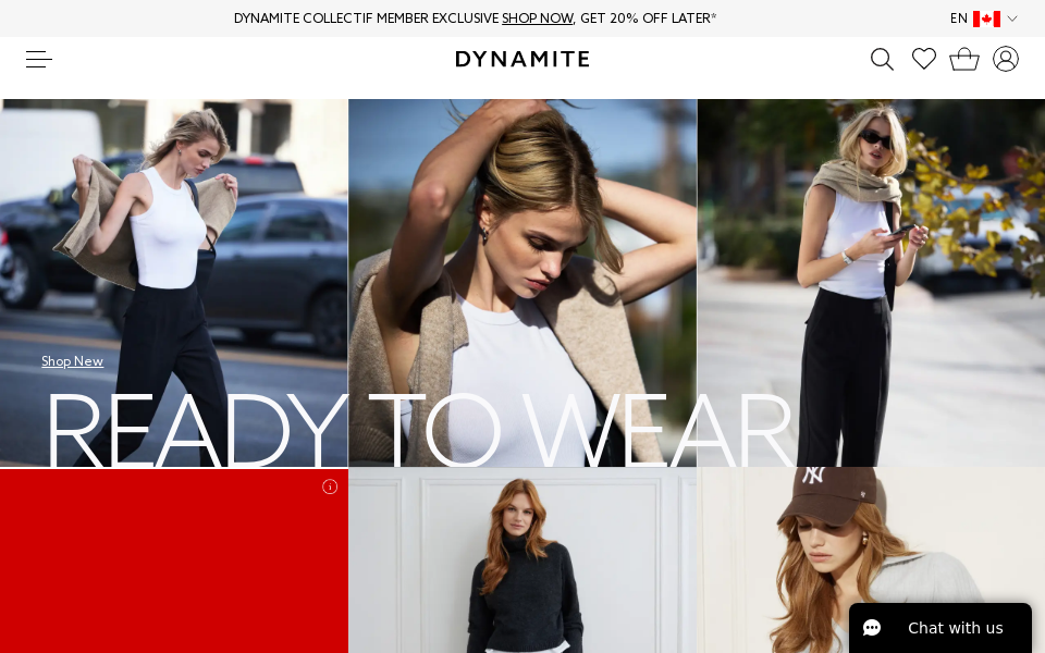 www.dynamiteclothing.com/ screen capture