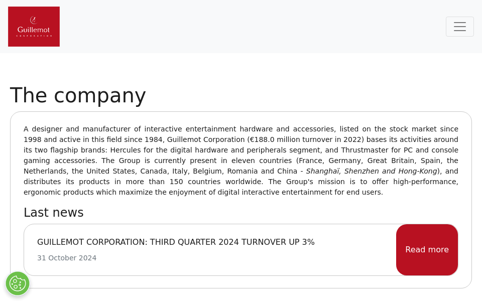 www.guillemot.com/ screen capture
