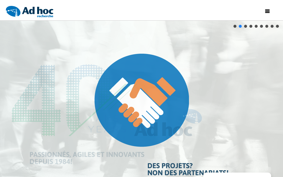 www.adhoc-recherche.com/ screen capture