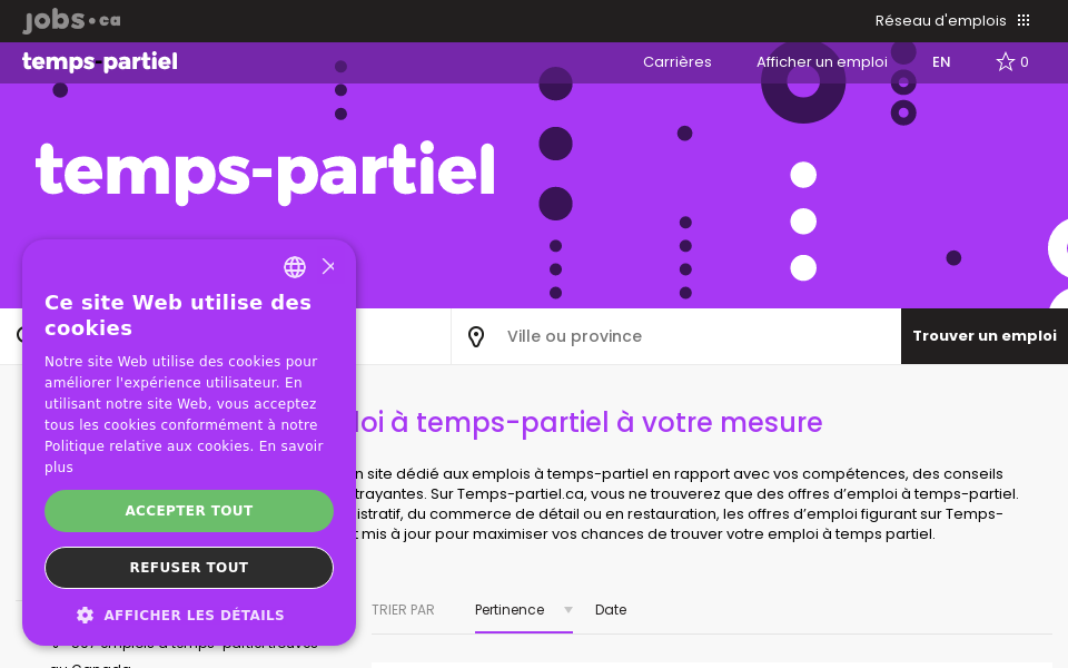 www.temps-partiel.ca/ screen capture