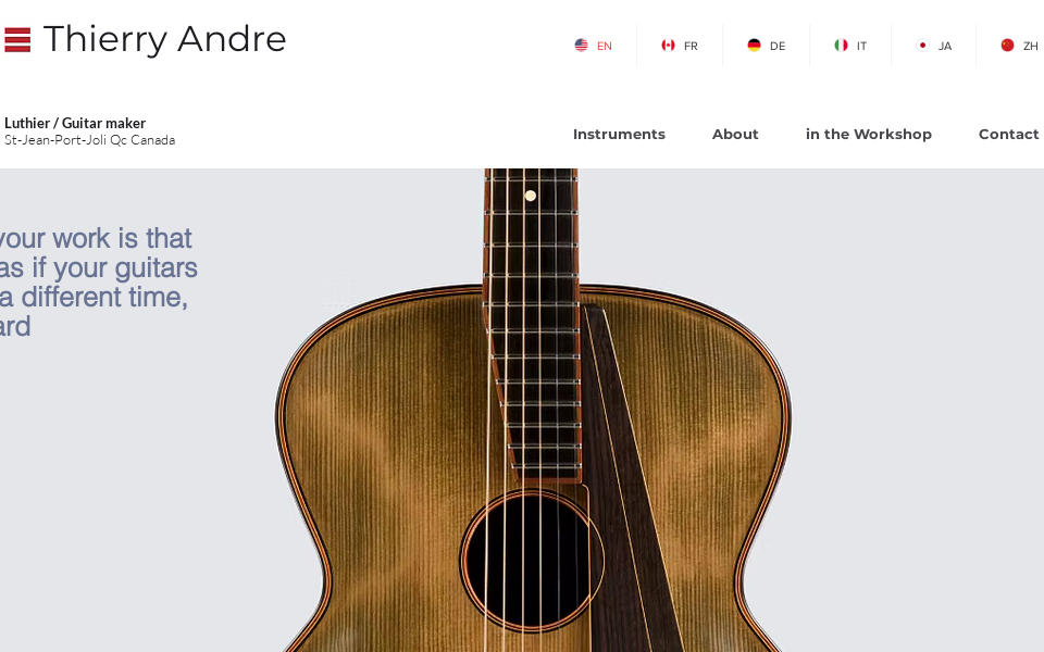 www.thierryandre.com/ screen capture