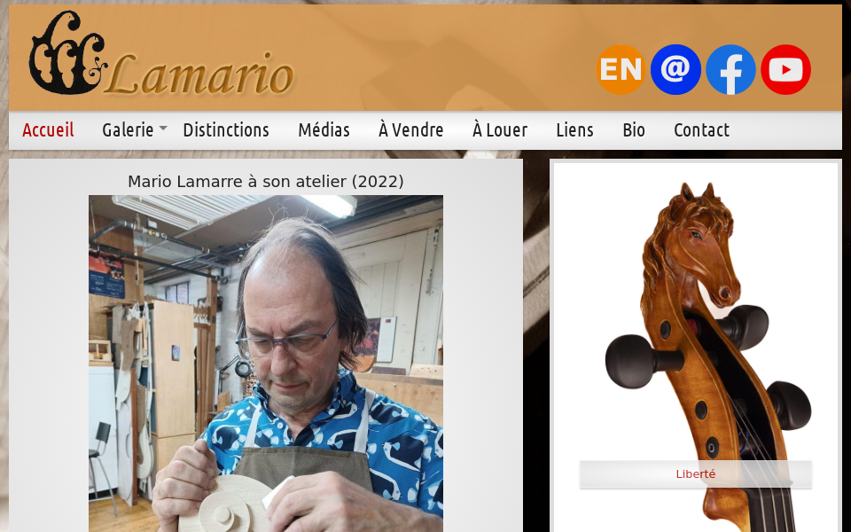 www.lamario.ca/ screen capture