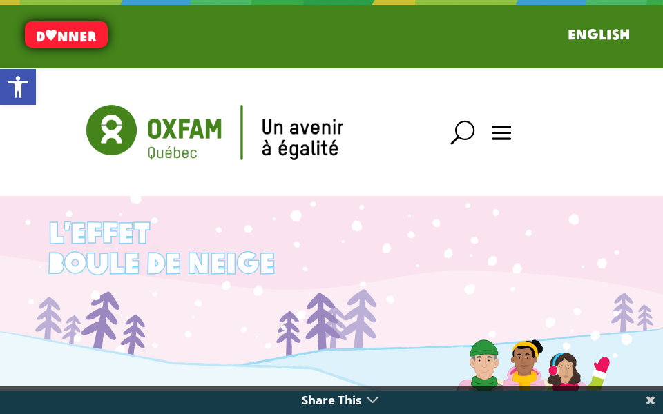 www.facebook.com/oxfamquebec screen capture