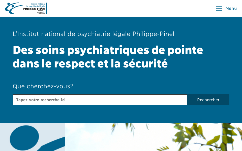 pinel.qc.ca/ screen capture