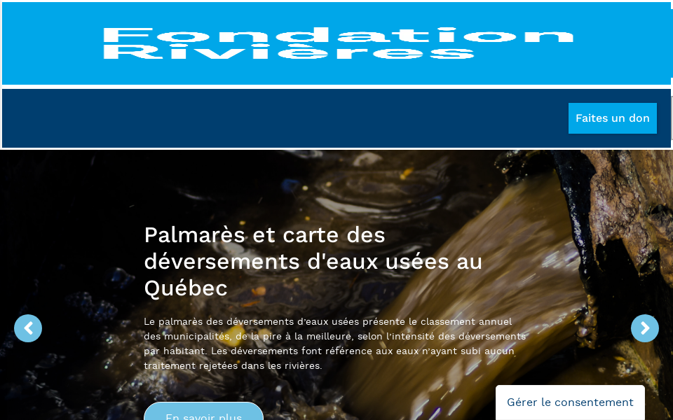 fondationrivieres.org/ screen capture