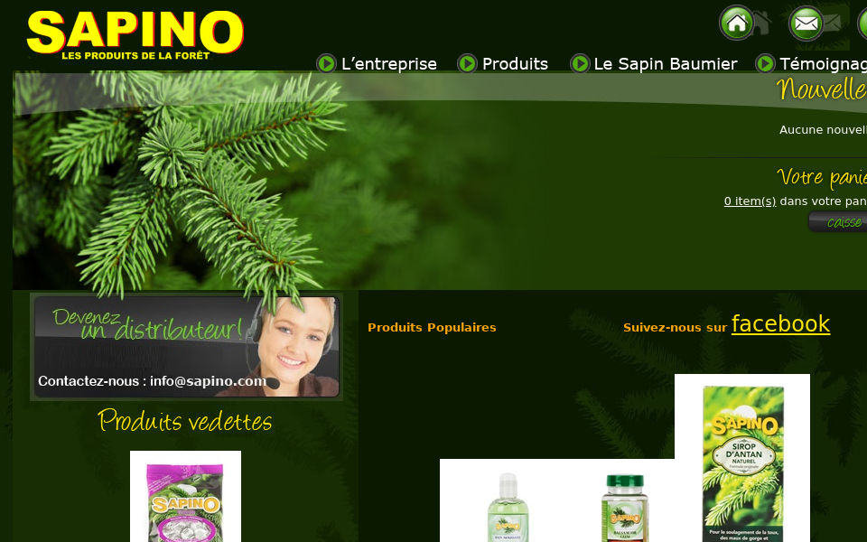 www.sapino.com/ screen capture