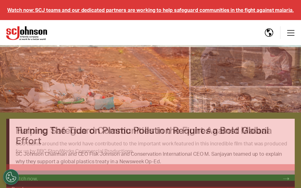 www.scjohnson.com/ screen capture