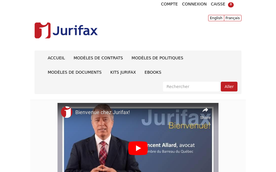 www.jurifax.com/ screen capture