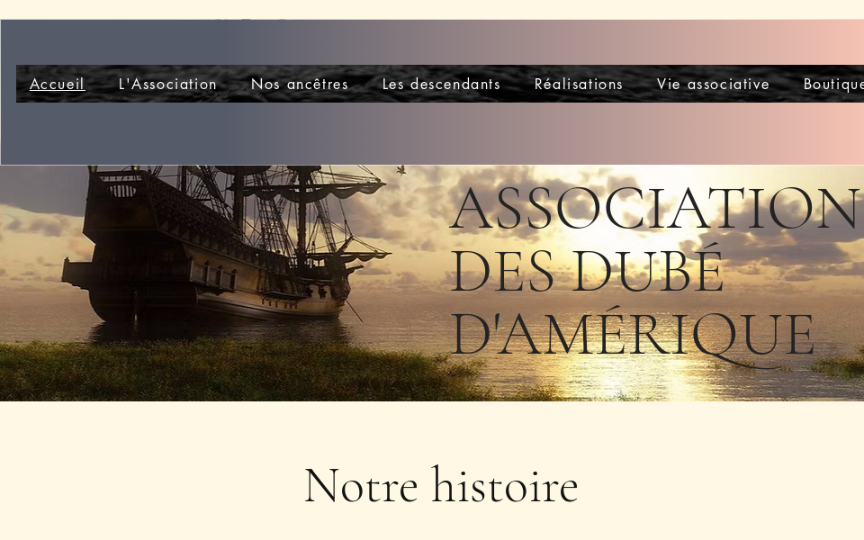 association-dube.org/ screen capture