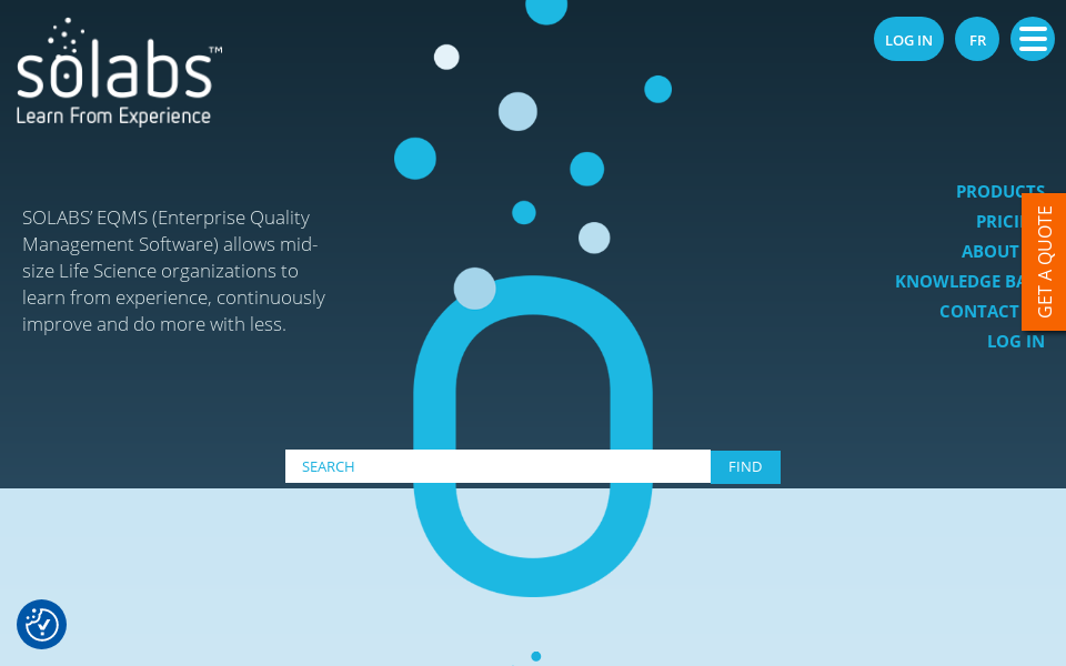 solabs.com/ screen capture