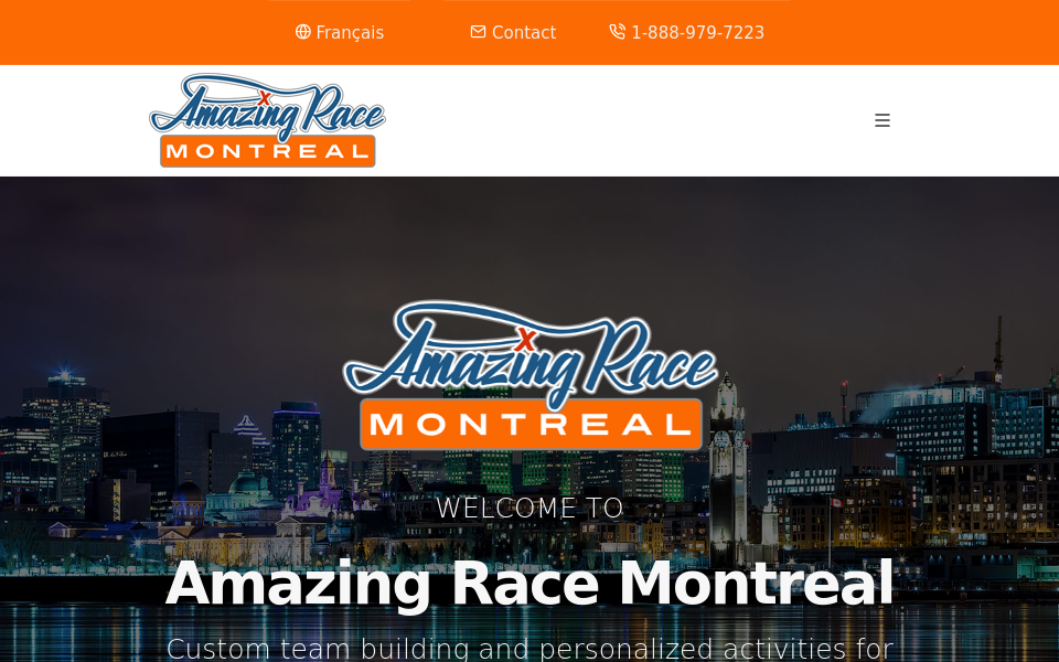 www.amazingracemontreal.com/ screen capture