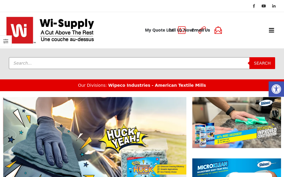 www.wi-supply.com screen capture