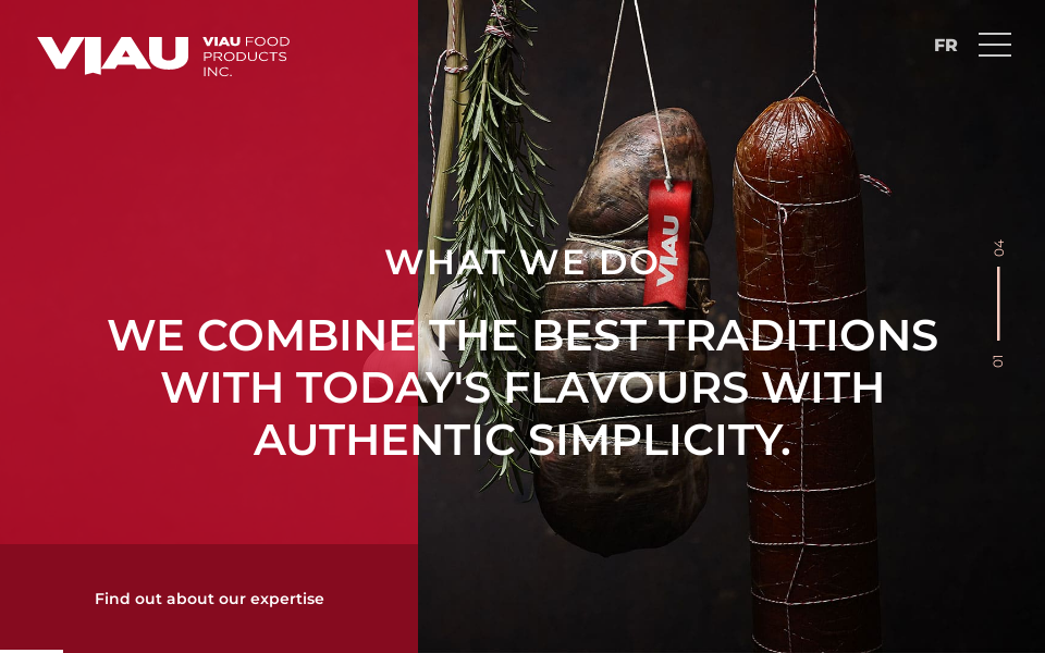 viaufoods.com/ screen capture