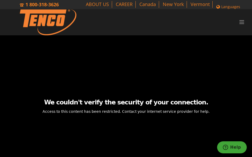 tenco.ca/ screen capture