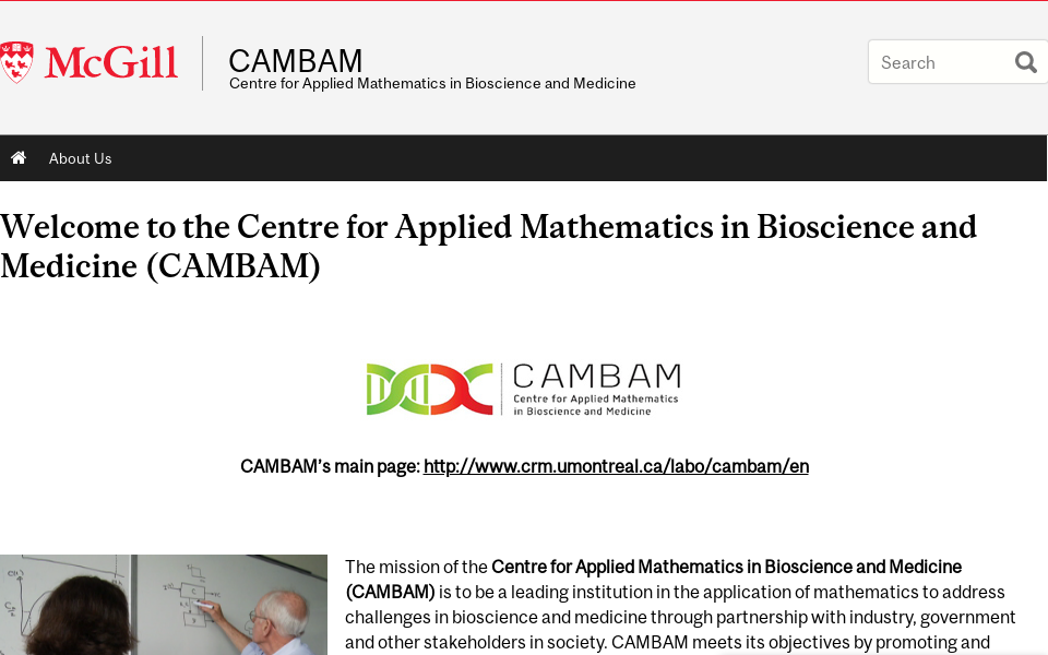 www.mcgill.ca/cambam/ screen capture