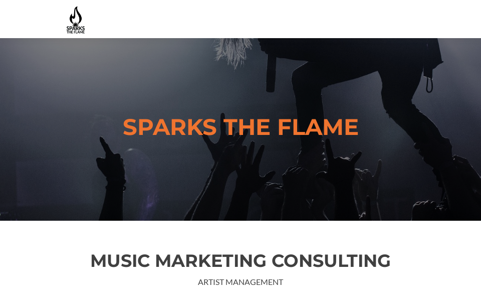 sparkstheflame.com screen capture