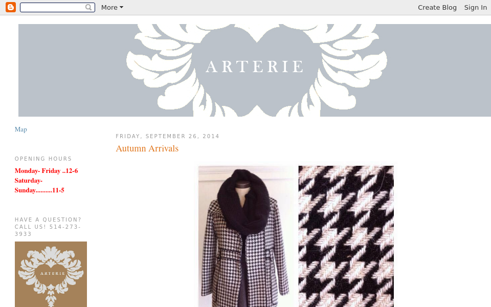 arterieboutique.blogspot.com/ screen capture