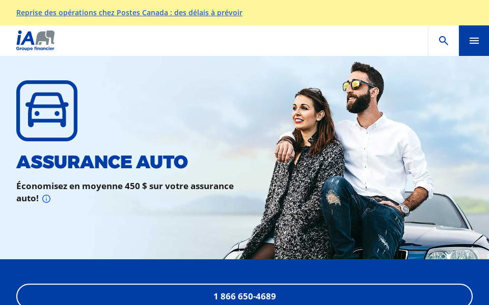 ia.ca/assurance-auto-habitation screen capture