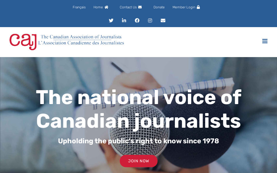 caj.ca/ screen capture