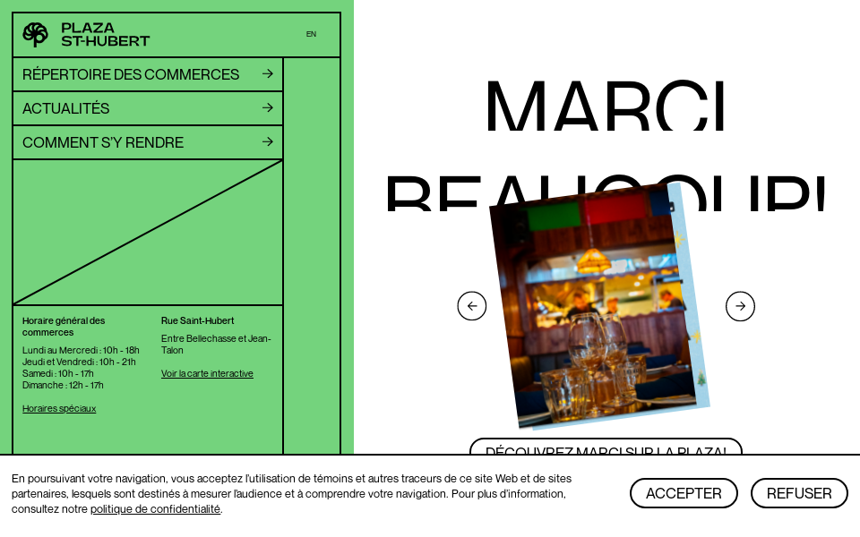 plazasthubert.com/ screen capture