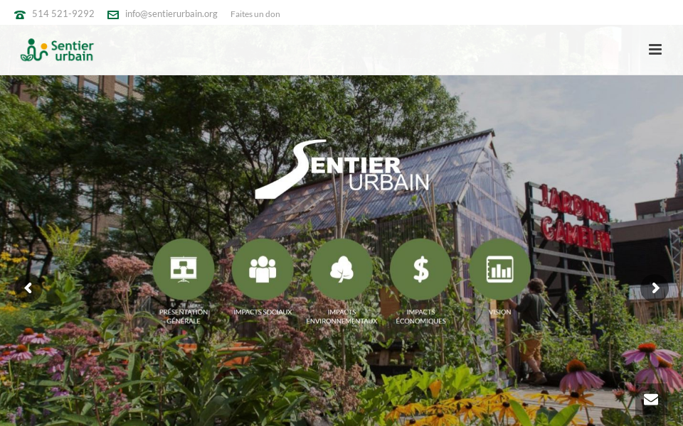 www.sentierurbain.org/ screen capture