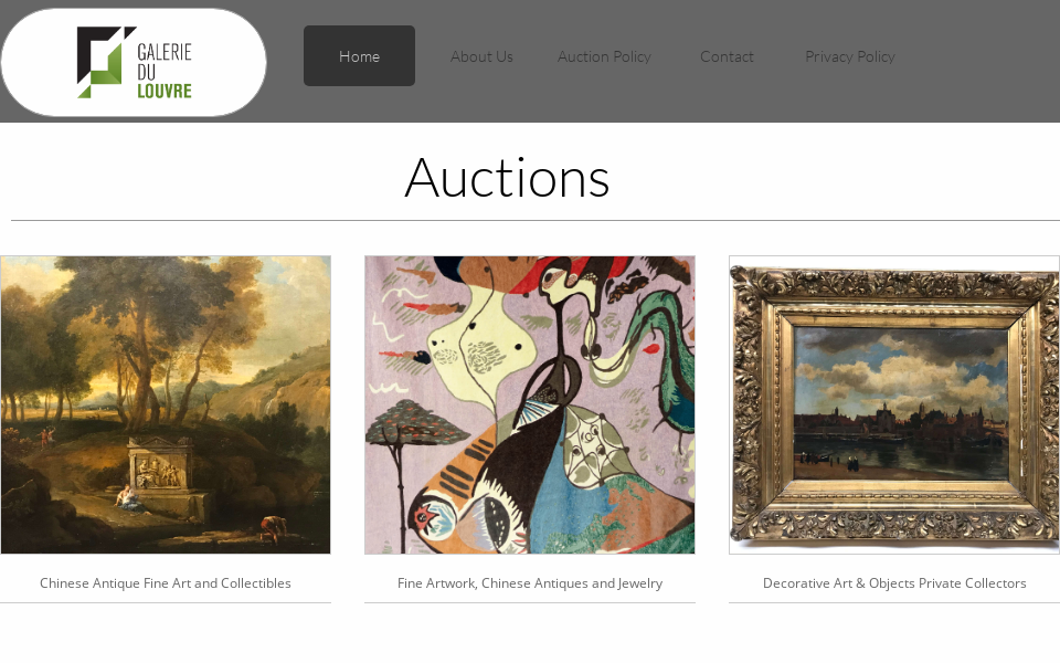 galeriedulouvre.com screen capture