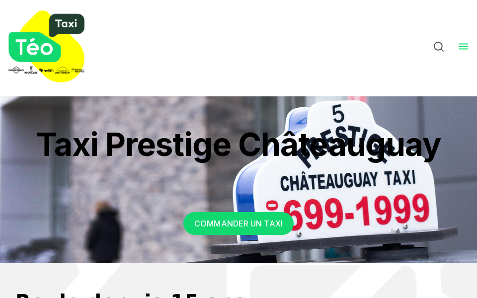 teo.taxi/filiales/taxi-prestige-chateauguay screen capture