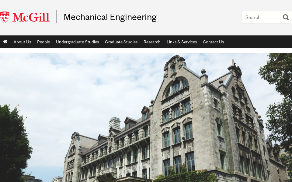 www.mcgill.ca/mecheng/ screen capture
