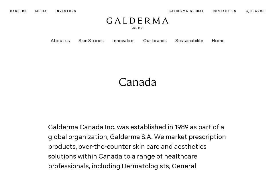 www.galderma.com/canada screen capture