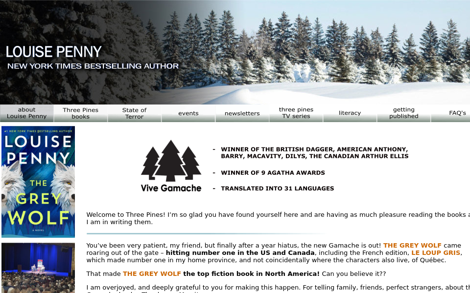www.louisepenny.com/ screen capture